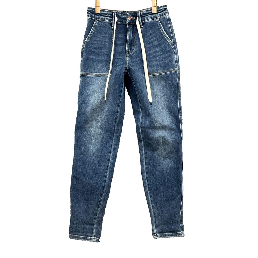 Judy Blue Jogger Jeans Womens‎ 27x29* Denim Drawstring Tapered Leg Streetwear